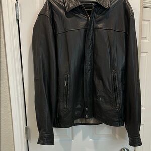 Weatherproof Black Leather Jacket